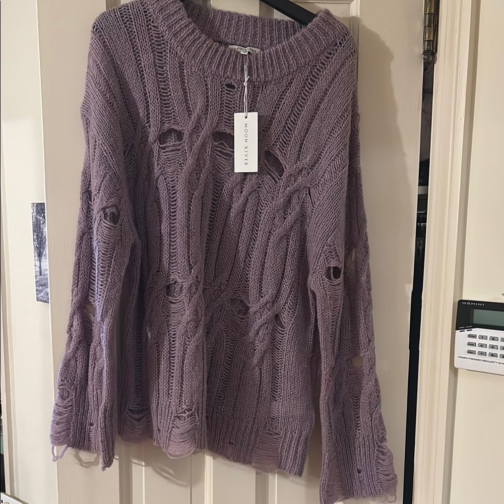 Moon River Purple Women's Sweater